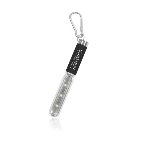 Custom Cob Safety Light With Carabiner Key Ring