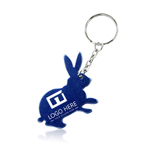 Custom Rabbit Shaped Bottle Opener Key Ring