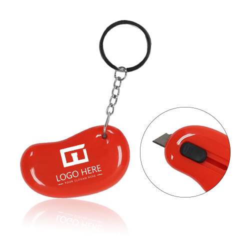 Marketing Kidney Shaped Box Cutter Key Ring