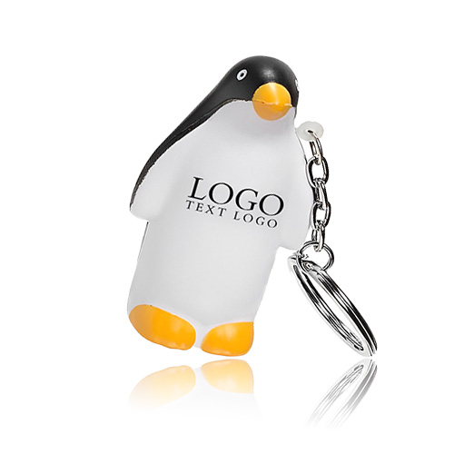 Penguin Stress Reliever Key Chain With Logo
