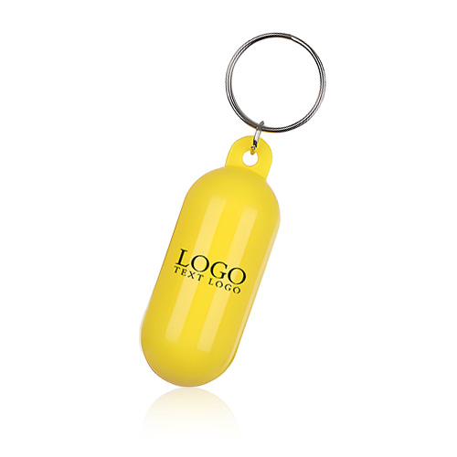 Custom Capsule Shaped Plastic Floating Keychain