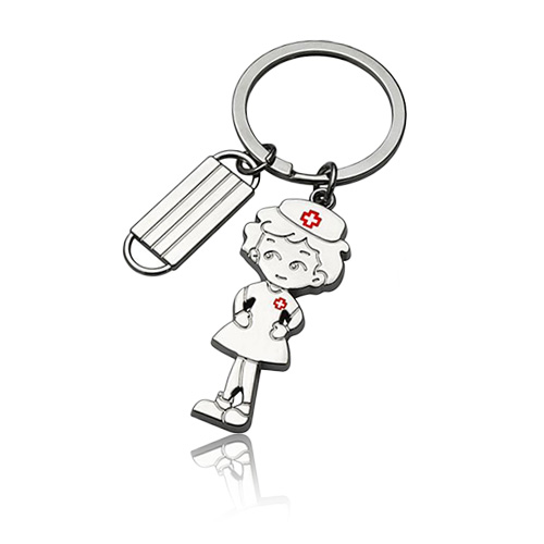 Custom Nurse And Mask Keychain For Nurses' Day