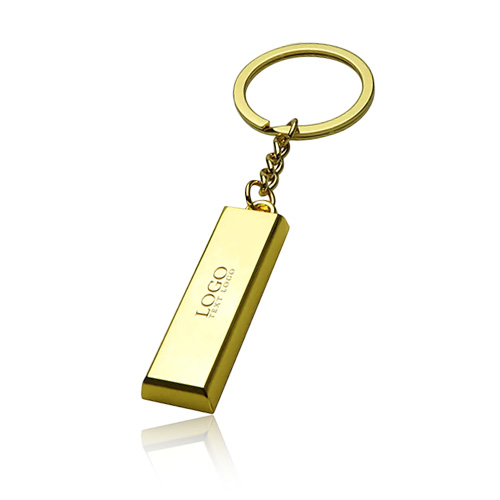 Giveaway Gold Bric Shape Key Chain