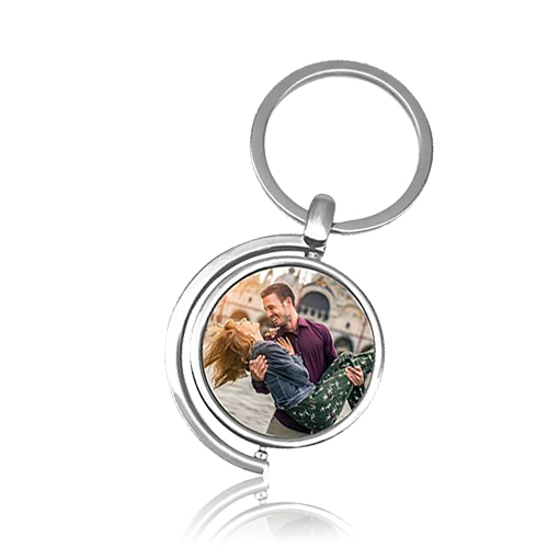 Turnable Double Sided Colorful Photo Keychains