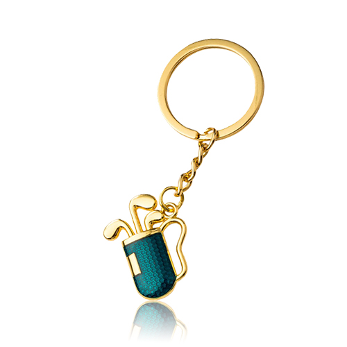Creative Colorful Golf Bucket Personalized Keyring