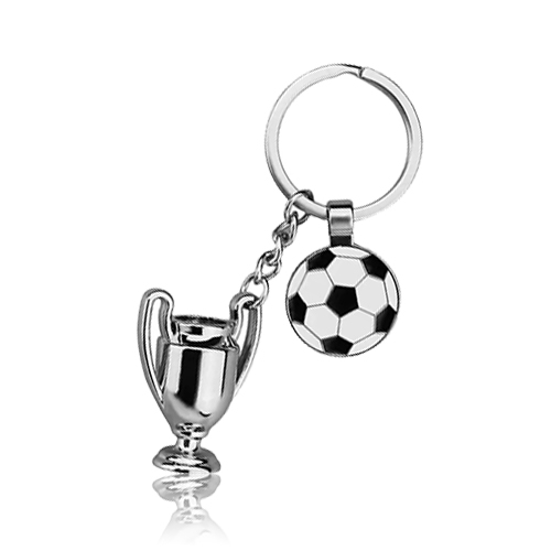 Creative Football Trophy Custom Keyring with Logo