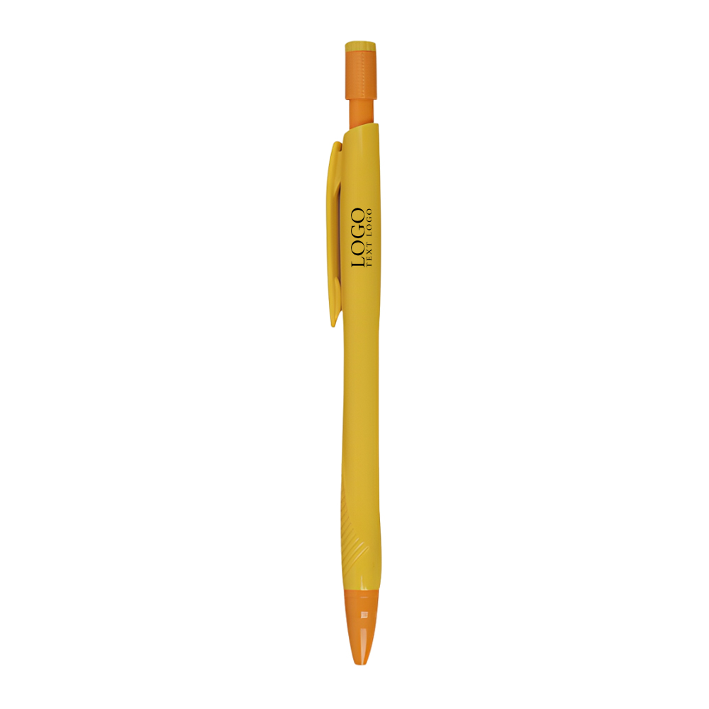 Mechanical Pencil With Buit-in Lead Sharpener Yellow With Logo
