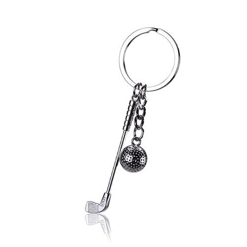 Mini Golf Ball and Club Model Interesting Custom Keyring