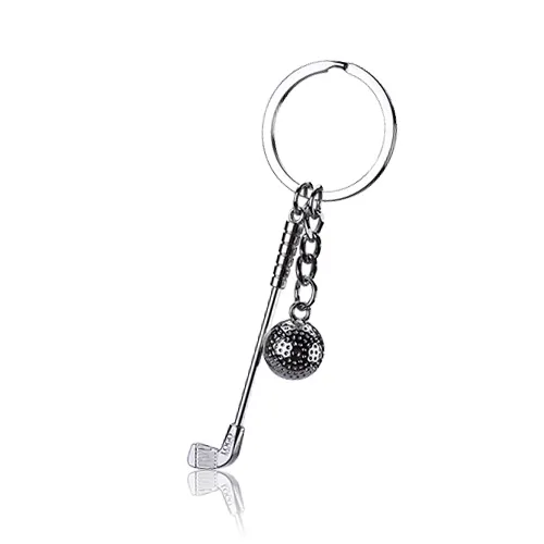 Mini Golf Ball and Club Keyring Mini Golf Ball and Club Keyring