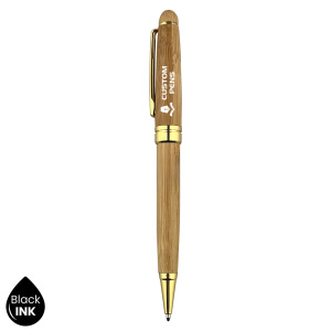 Flip-top Single High-grade Bamboo Gift Pen