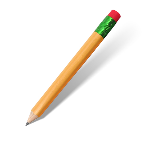 4-inch HB Core Yellow Golf Pencil