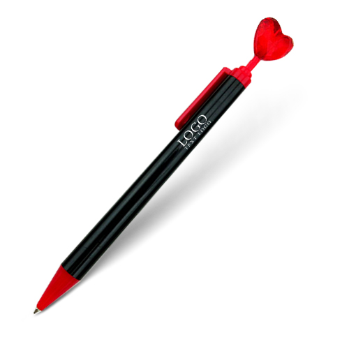 Acrylic Heart-shaped Decorative Click Pencil