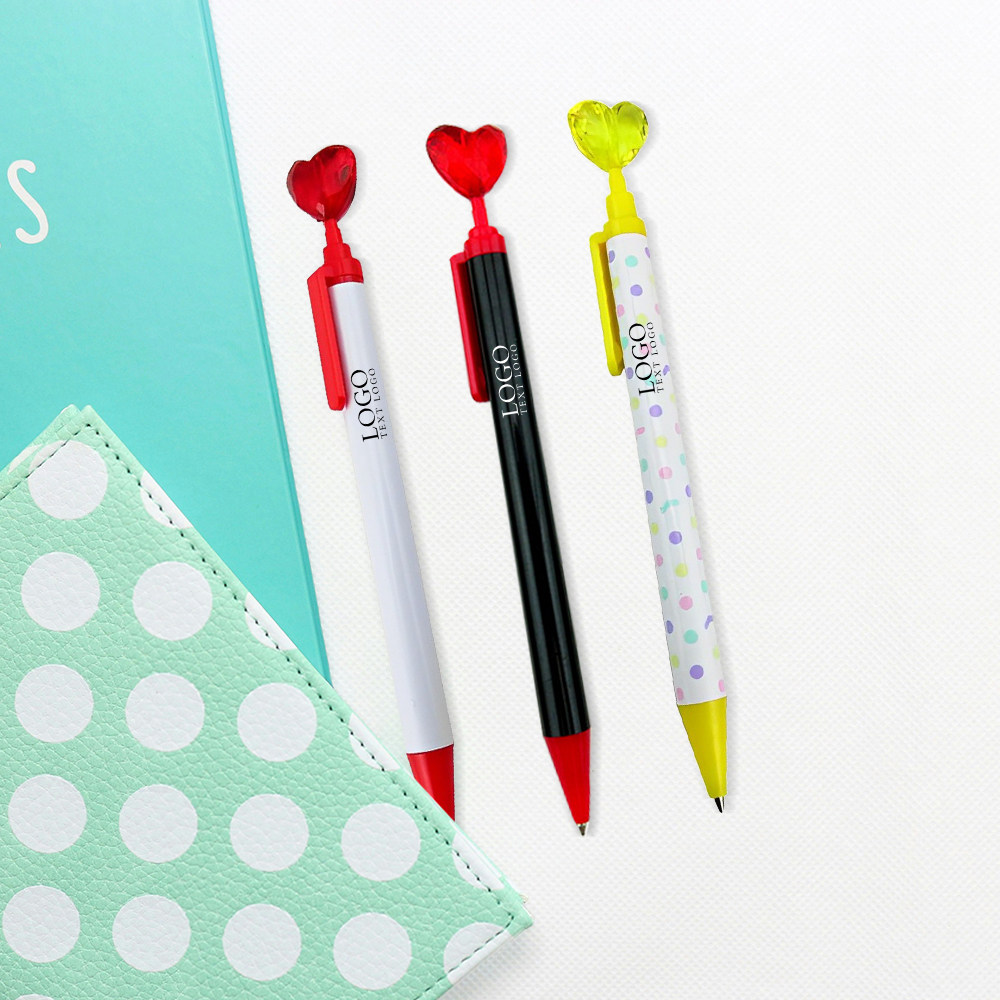 Acrylic Heart-shaped Decorative Click Pencil Free Shipping Acrylic Heart-shaped Decorative Click Pencil Free Shipping