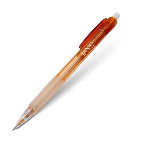 Clear Brown Push Action Mechanical Pencil