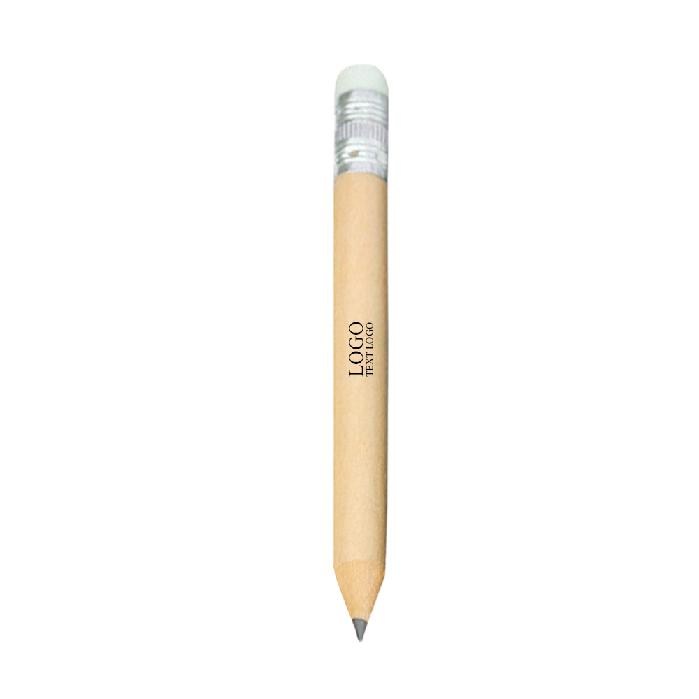Aangepaste golfbaan scorepotloden houtkleur met logo