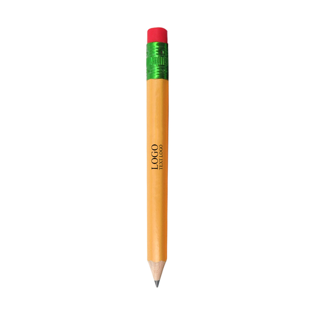 4-inch HB Core Yellow Golf Pencil With Logo 4-inch HB Core Yellow Golf Pencil With Logo