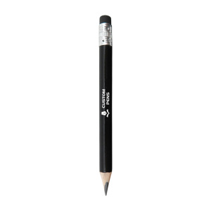 Round Bar Black Pencil with Black Eraser