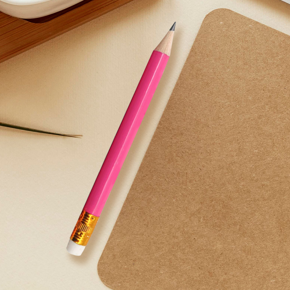 Rose-red HB Pencil With Printed Logo On Book