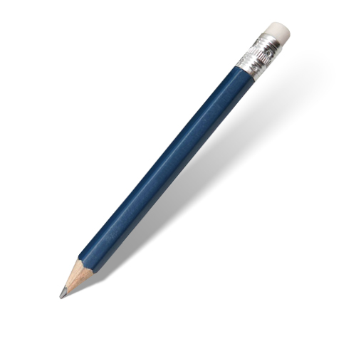 Promotional Wood Blue Golf Pencil 