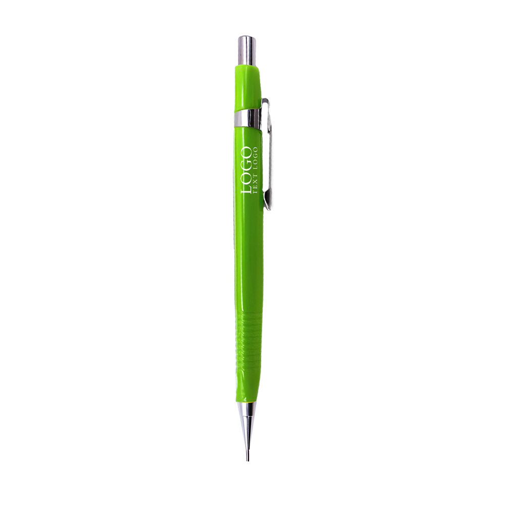 Simple Plastic Movement Mechanical Pencil Green With Logo Simple Plastic Movement Mechanical Pencil Green With Logo