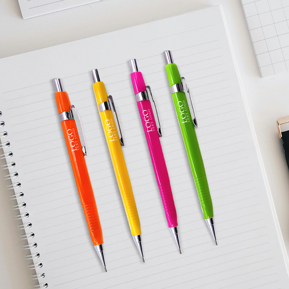 Simple Plastic Movement Mechanical Pencil On Book Simple Plastic Movement Mechanical Pencil On Book