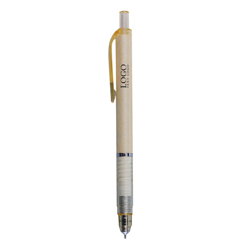 Student Anti-breakage Automatic Pencil Yellow With Logo