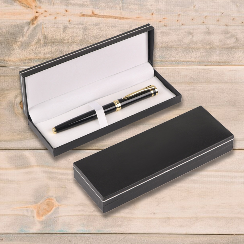 Gift Box Set With Gold Clip Rollerball Pen Box