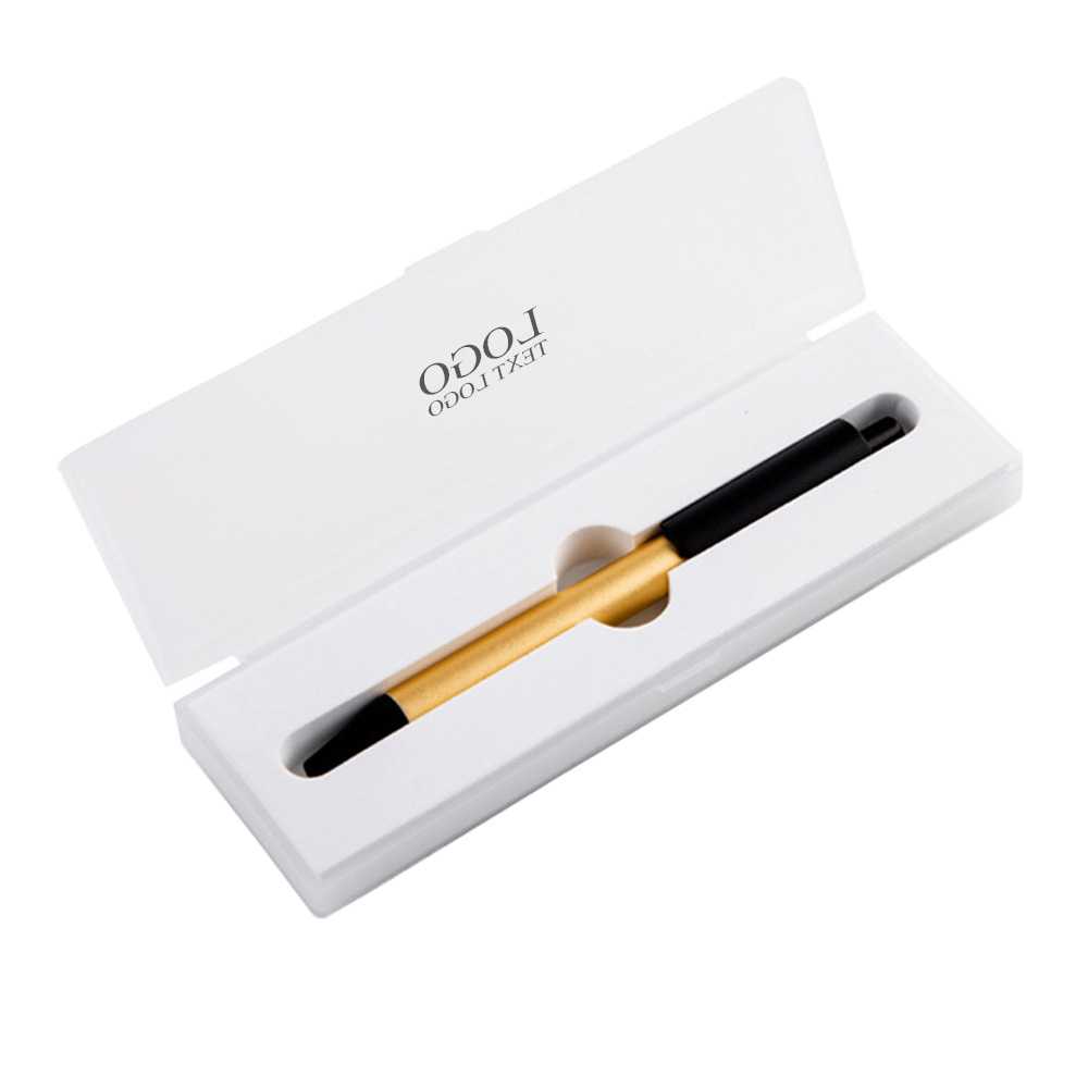 Push Action Gel Boxed Office Writing Pen Box With Logo