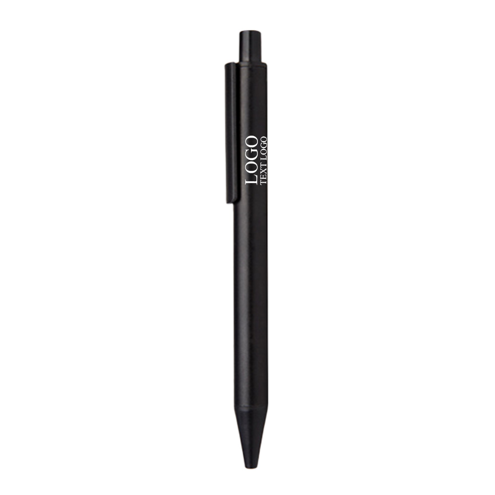 Push Action Gel Boxed Office Writing Pen Black With Logo