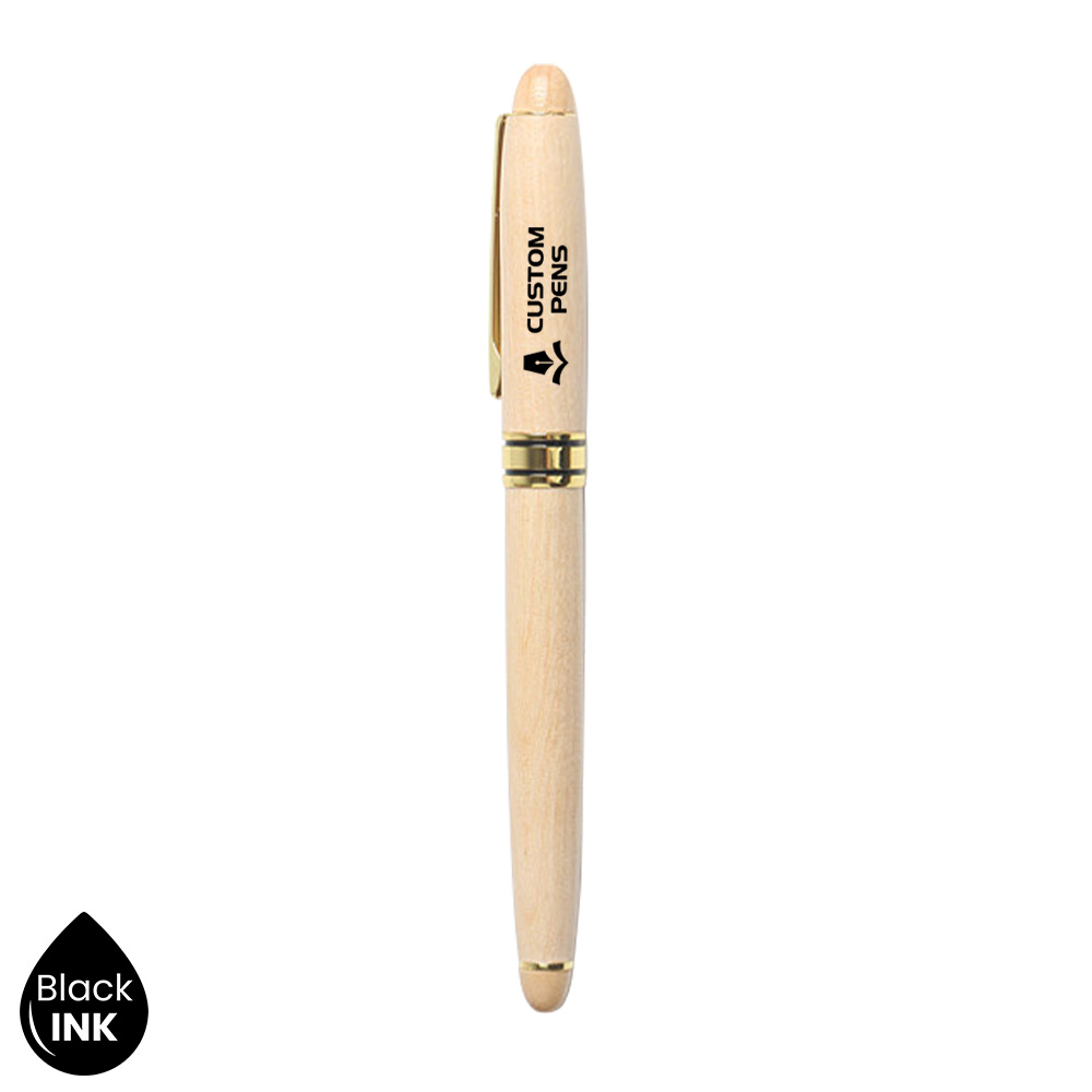 Wooden Gift Box Set Event Gift Ballpoint Pen With Logo