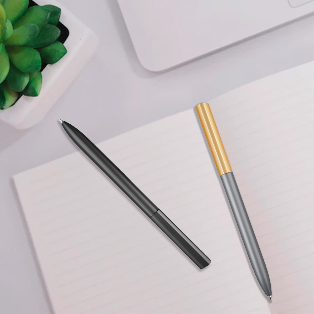 Twist Metal Signature Gel Gift Pen On Book