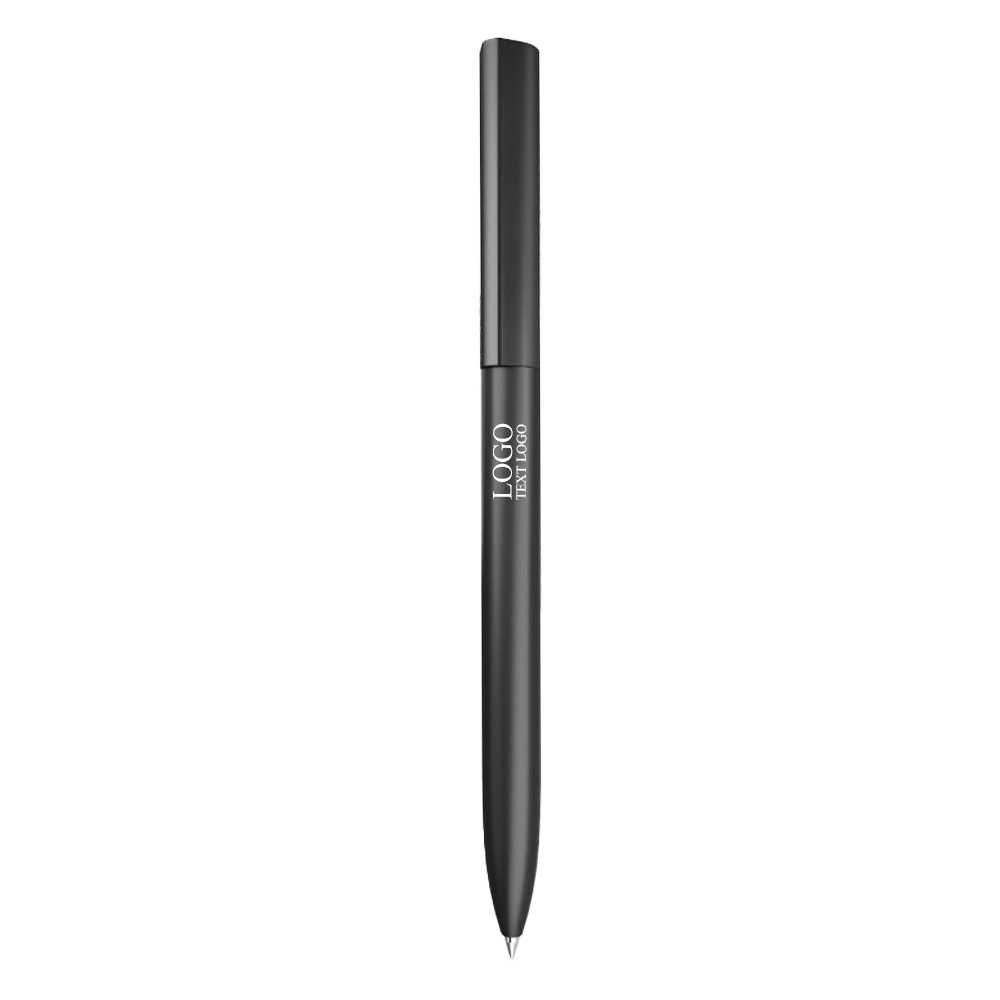 Twist Metal Signature Gel Gift Pen Black With Logo