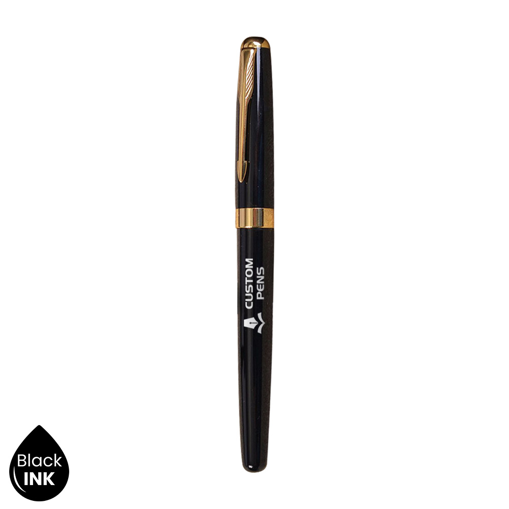Classic Black Business Metal Signature Pen Set With Logo