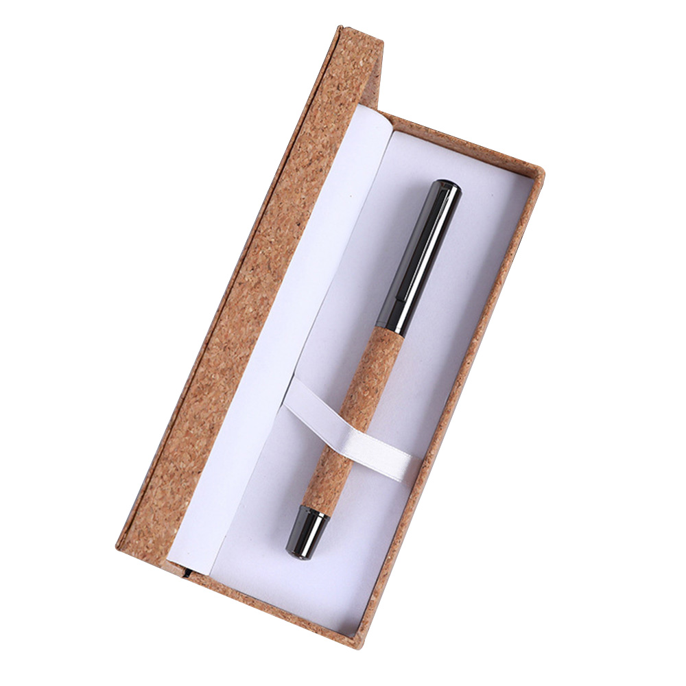 Zakelijke geschenkset met imitatiehoutnerf, geschenkpendoosdisplay