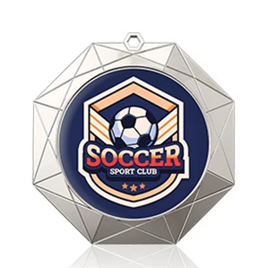Octagonal Customized Soccer Medals