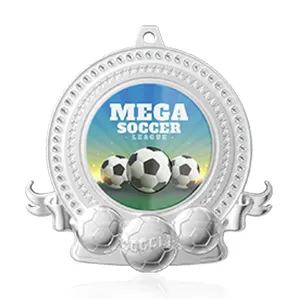Star Customized Rhinestone Soccer Medals
