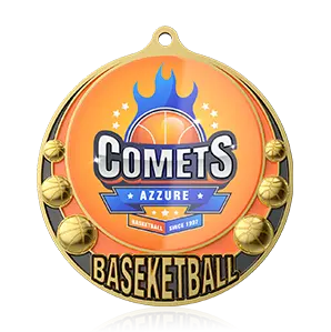Custom Basketball 3D Medals