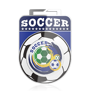 Dazzling Polished Custom Soccer Medal