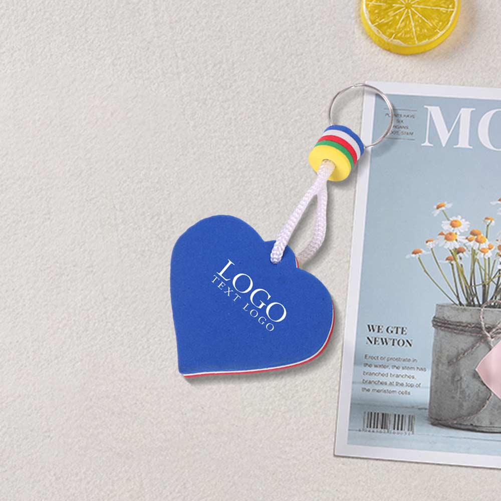Custom Heart Shape Floating Keychain