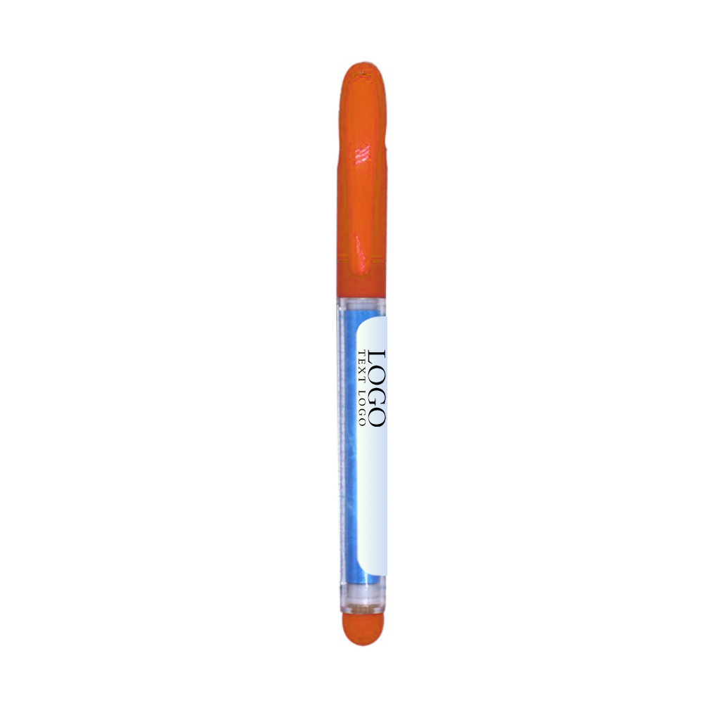 Customizable pattern plastic paper drawing gel pen with logo-orange
