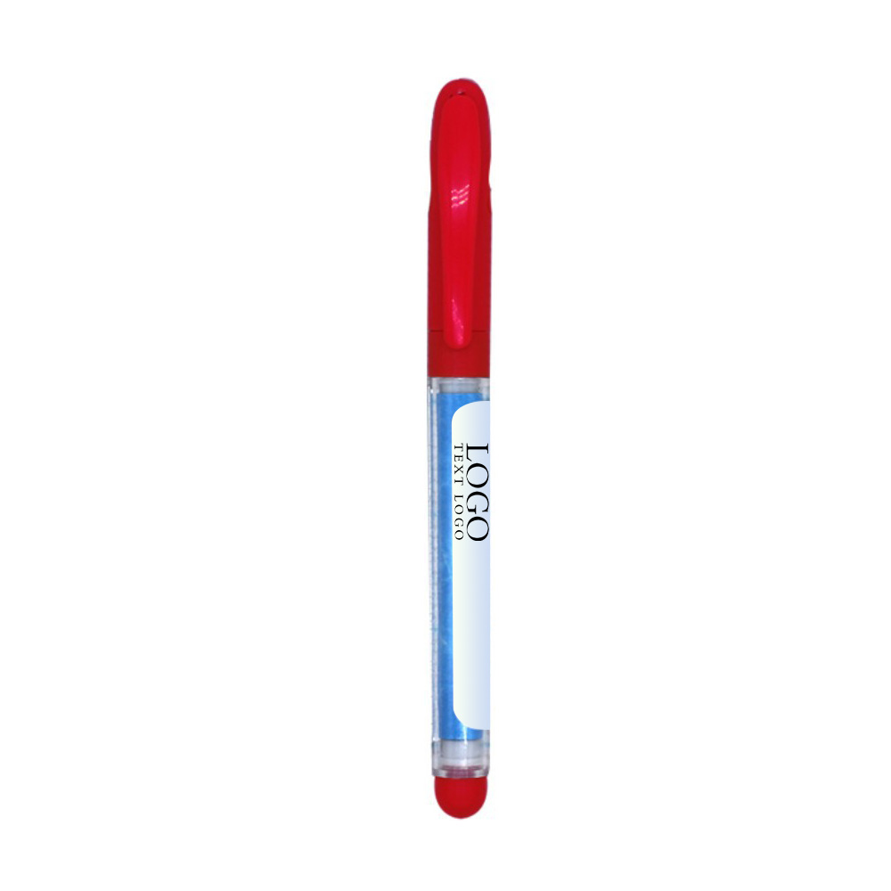Customizable pattern plastic paper drawing gel pen with logo-red
