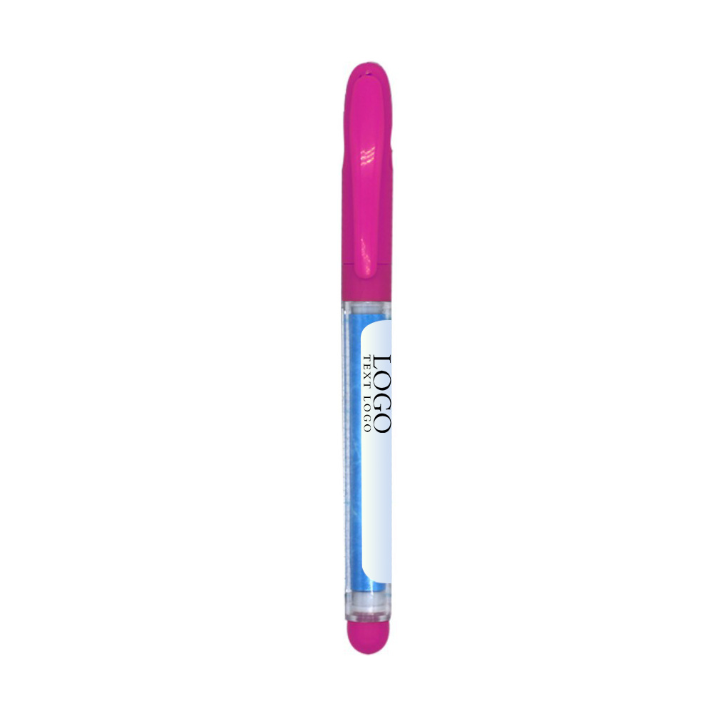 Customizable pattern plastic paper drawing gel pen with logo-rose red