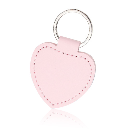 Customized Heart Shape PU Material Exquisite Leather Keychain