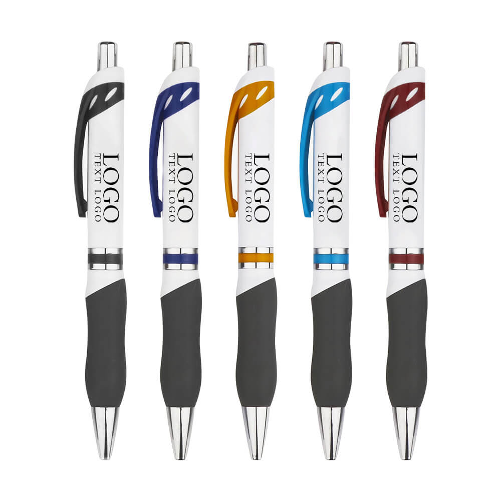 Customized color pen clip oil-based press gel pen