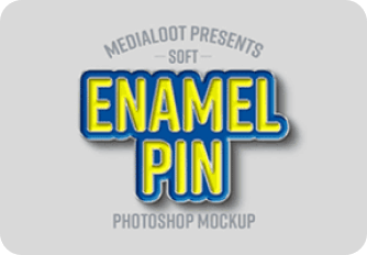 Enamel Pin Mockups