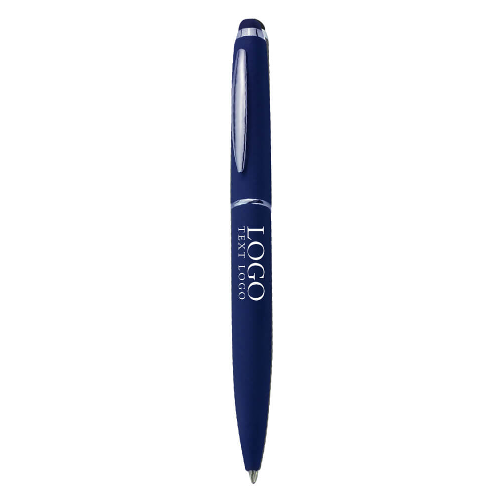 High-grade metal touch screen ballpoint pen-customized pen with logo-blue