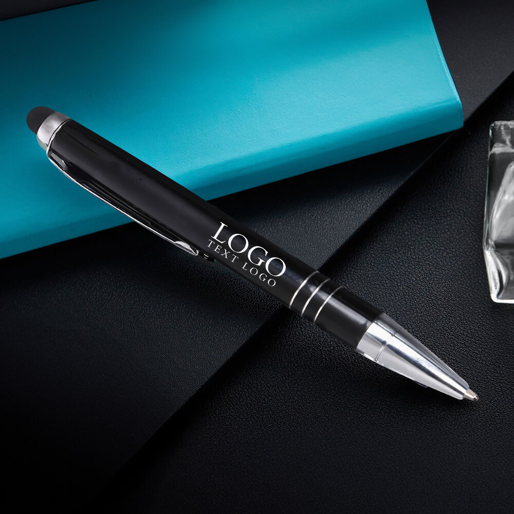 Personalized Custom black heavy-touch metal aluminum stylus pen
