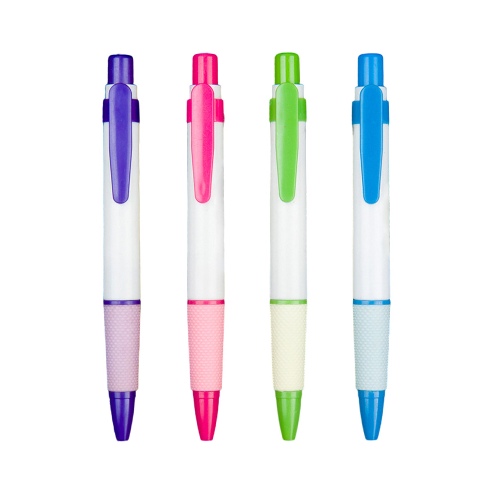 Customized Logo White Shaft Oil-Based Ballpoint Pen