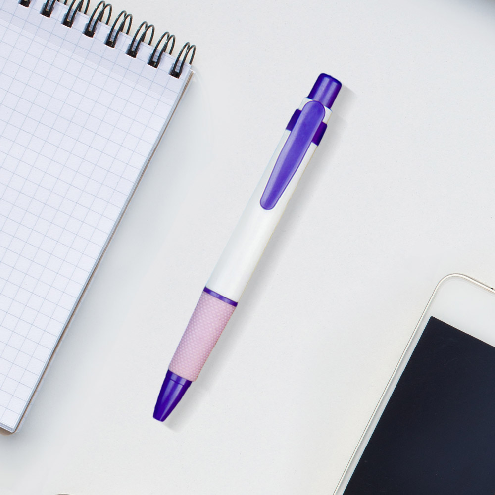 Personalized Customized Logo White Shaft Oil-Based Ballpoint Pen