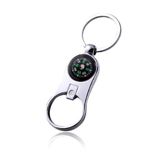 Costom Metal Compass and Bottle Opener Keychains